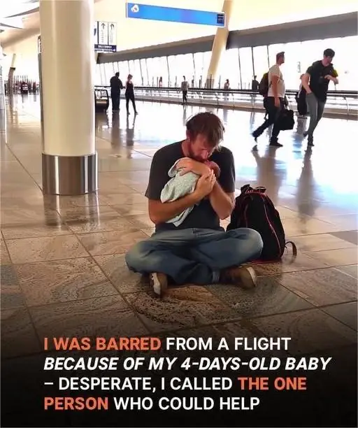Stranger Assists Widowed Father Denied Flight with Newborn