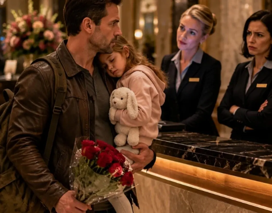 They Judged the Father Carrying a Sleeping Child. They Never Imagined He Owned the Hotel They Were Standing In