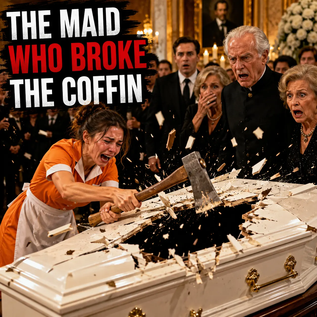 THE MAID CAUSED A DISTURBANCE AT THE FUNERAL SERVICE