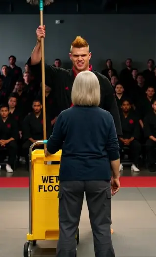 The Young Hotshot Tried to Humiliate an Elderly Janitor—Without Knowing Who She Was