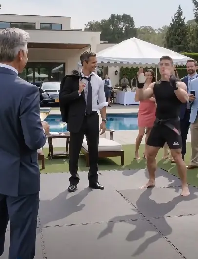 My Wealthy Boss’s Black Belt Son Challenged Me — Then One Move Wiped the Smirk Off His Face