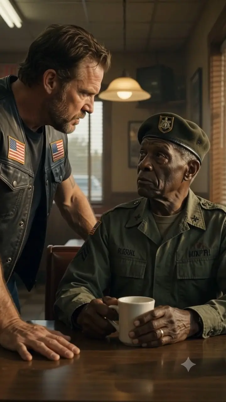 Biker Confronted an Elderly Veteran in a Diner—Then His Own Friends Recognized the Man