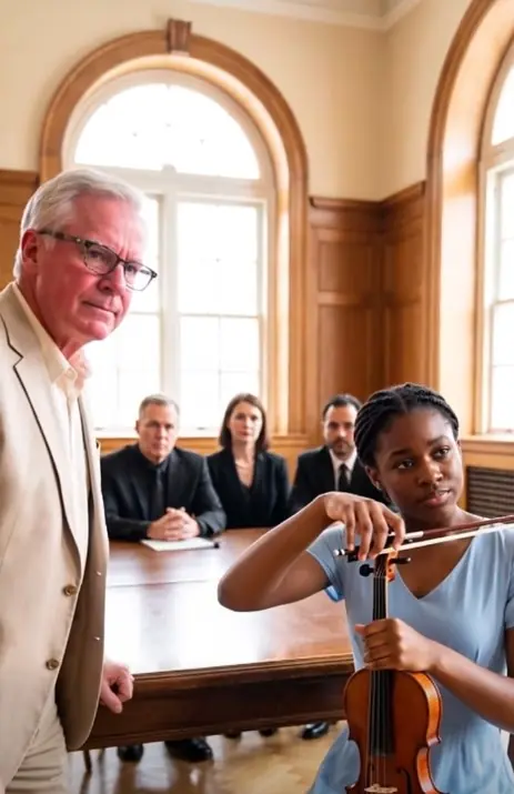 Teachers Tell a Black Teen to Play Violin as a Joke — The Room Goes Silent When She Starts
