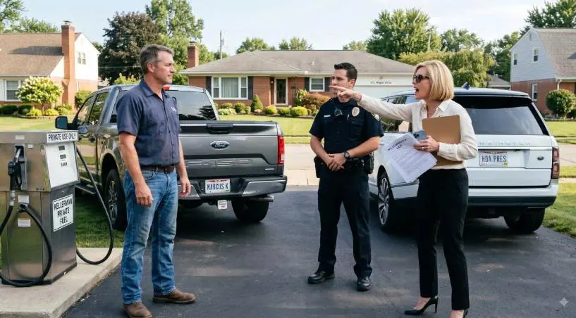 HOA Karen Called Cops When I Refused To Give Her Free Gas — Unaware Who I Really Was