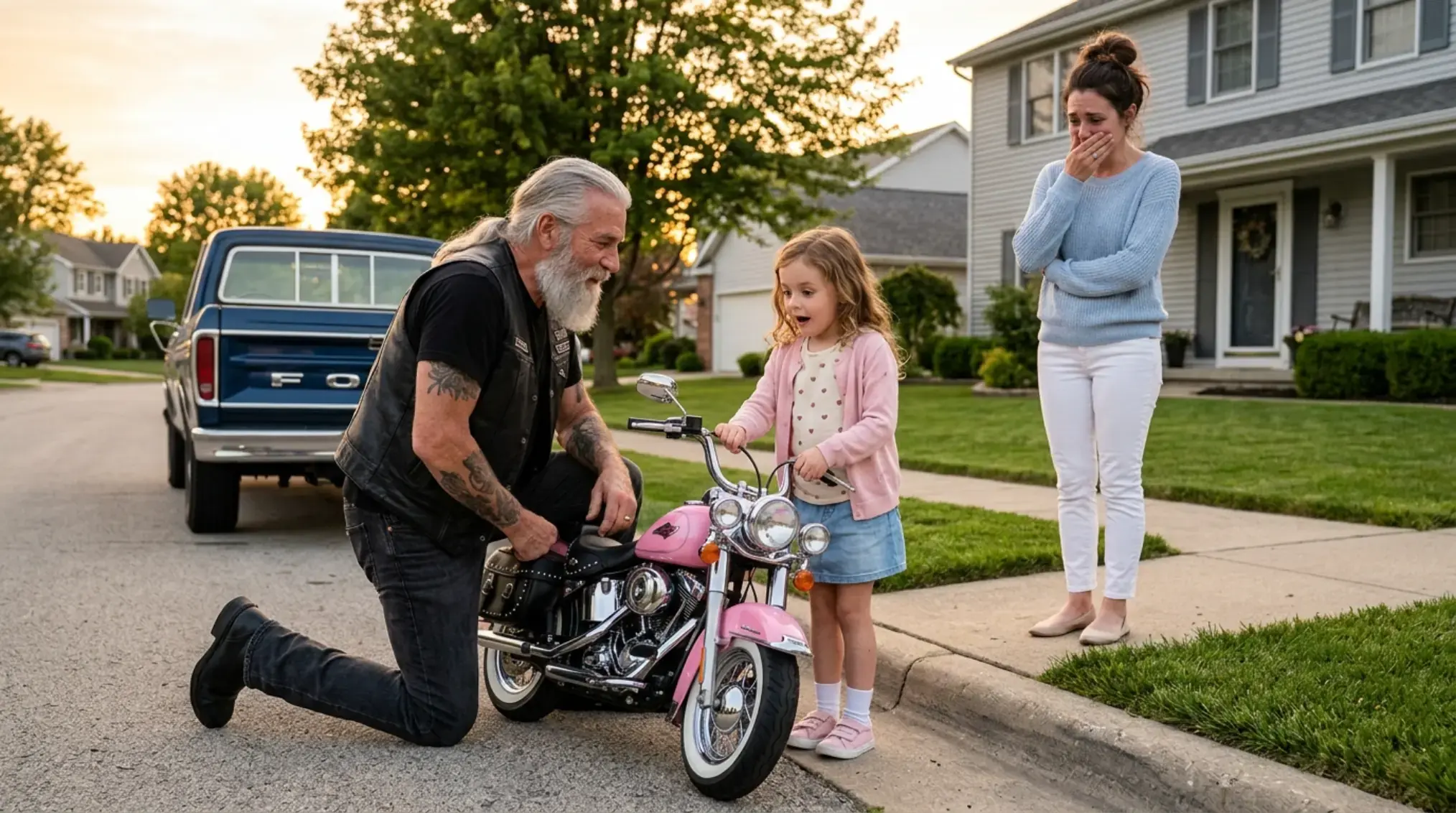 Old Biker Built a Tiny Pink Harley for a Little Girl — Then Her Mother Learned the Promise Behind It Chapter 1