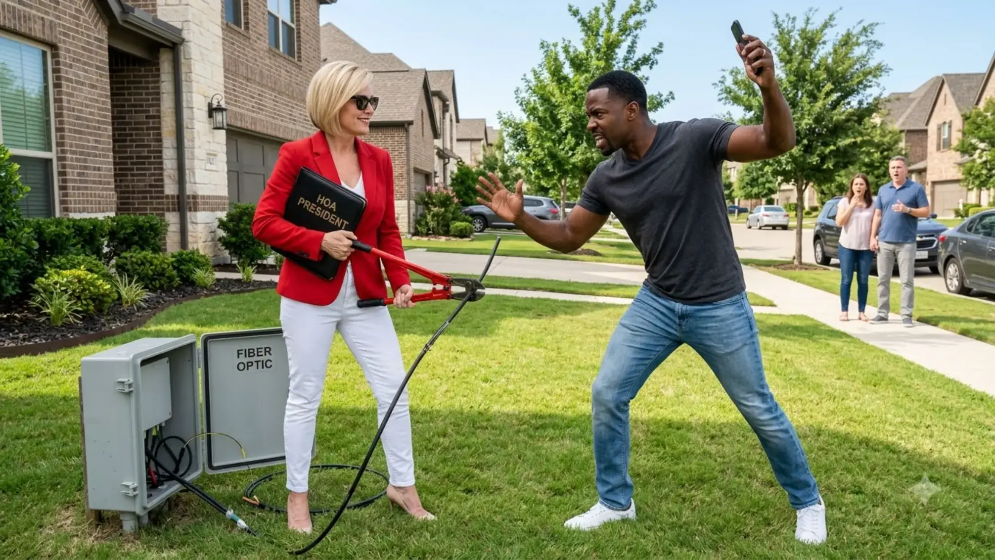 HOA President Cut a Black Homeowner’s Internet Cable — Then Police Checked Her Phone and Found the Other Addresses