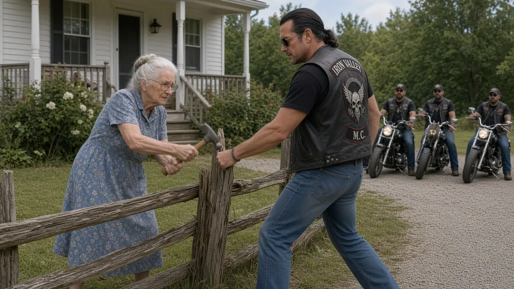“My Son Wears That Patch,” the Old Woman Said — The Biker Went Completely Still