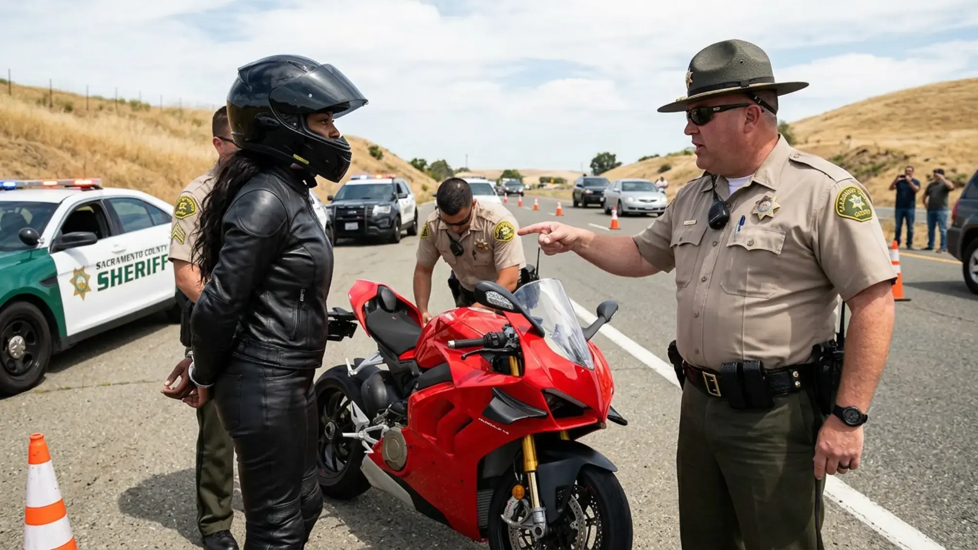 Two Cops Handcuffed a Black Girl Riding a Ducati Panigale V4 — Unaware She Was a Federal Judge