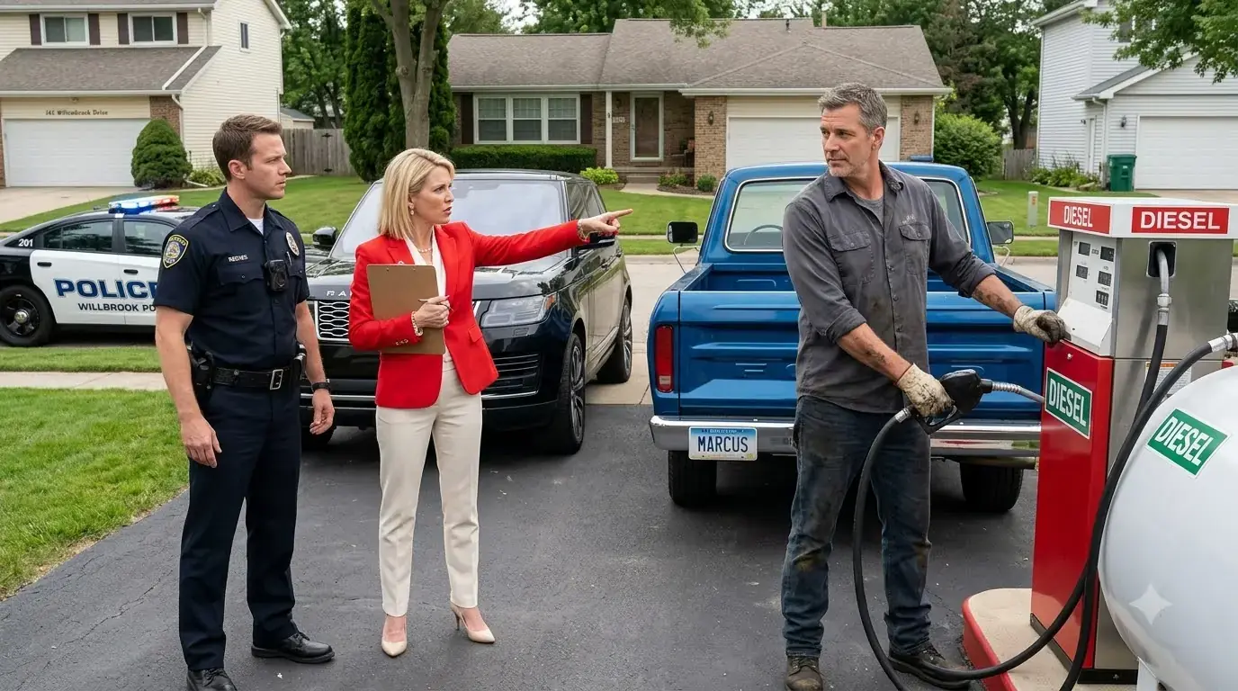 HOA Karen Called Cops When I Refused to Give Her Free Gas — Then Went Pale When Realized Who I Was