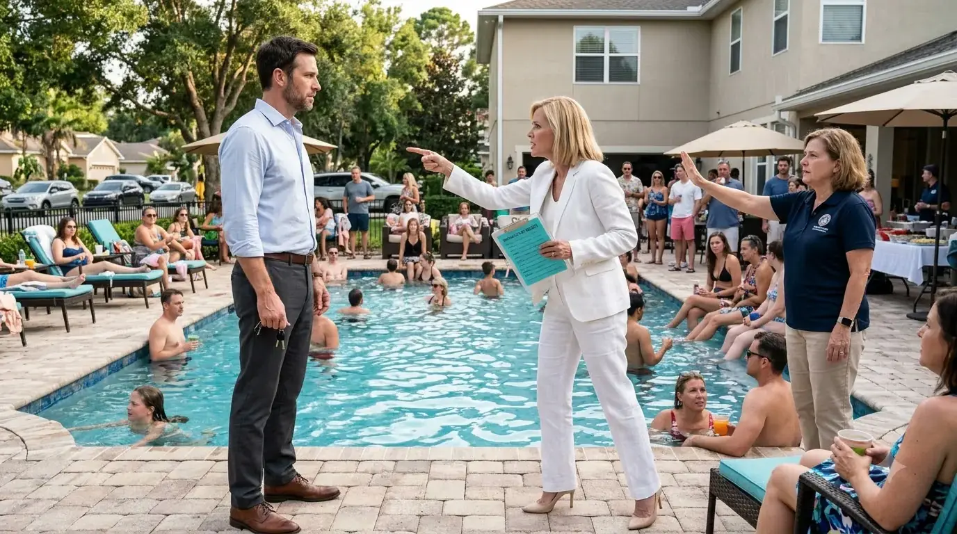 HOA Karen Opened My Private Pool For “Neighborhood Guests” — So I Shut It Down Mid-Party
