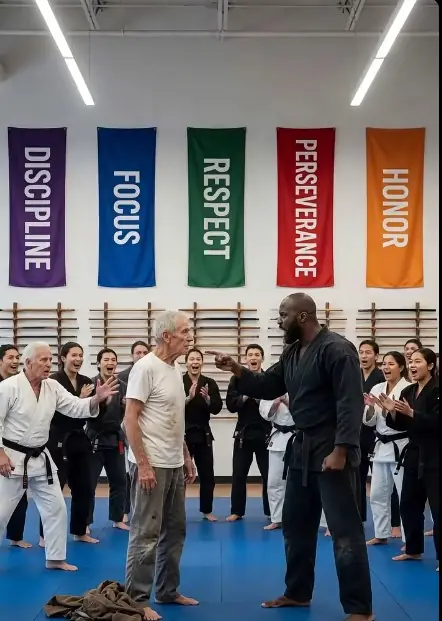 Young Karate Champion Mocked a Quiet Old Man at the Dojo — "Don't Blink," the Stranger Calmly Said...
