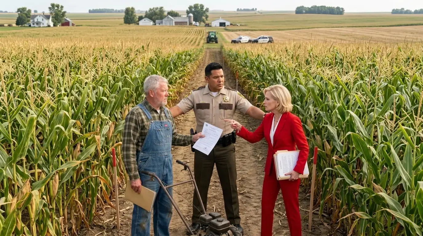 HOA Called Police to Seize My Cornfield — 7 Mins Later, They Learned I Own the Entire Valley!
