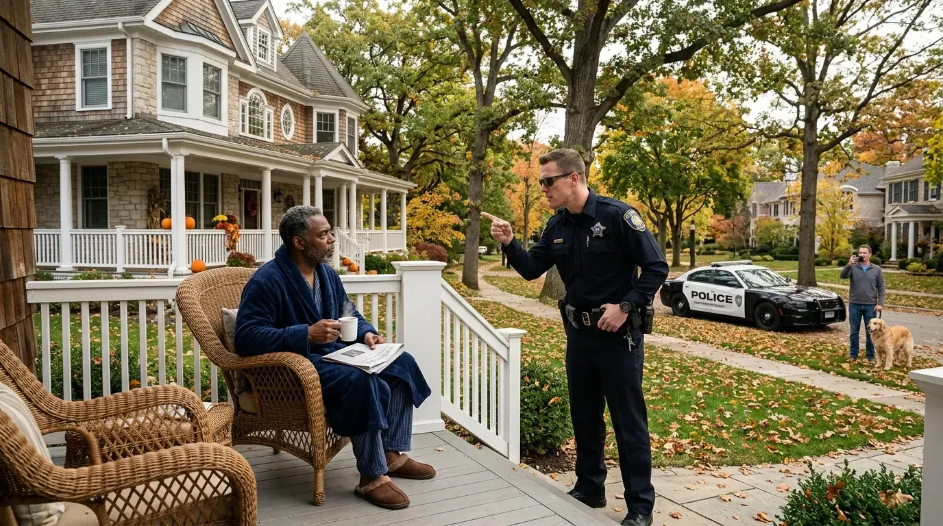 A Cop Handcuffed a Black Man Drinking Coffee on His Own Porch — Then His Wife Handed the Sergeant One ID Card
