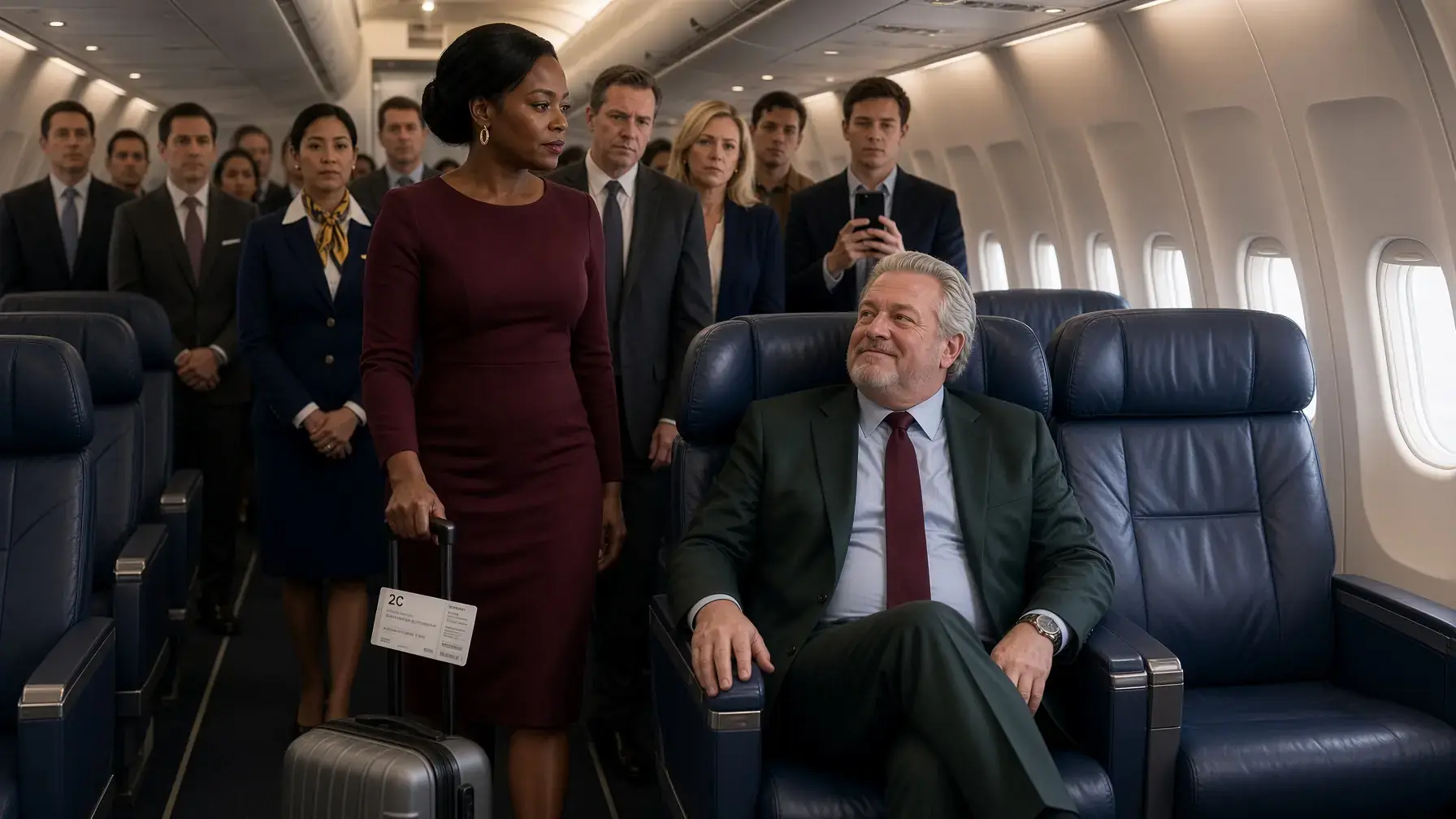 White Man Takes Black Woman CEO’s Seat—Then the Flight Is Halted Just 5 Minutes Later!