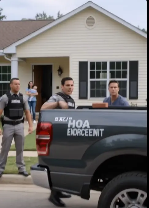 The Fake HOA Enforcer Threw a Brick Through His Window — Then Dad Lost Control