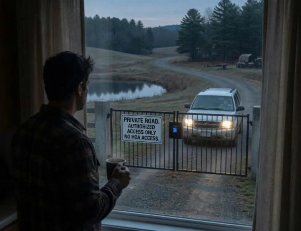 PART2 The HOA Karen Used My Private Road Every Morning — So I Installed a Gate Before Sunrise
