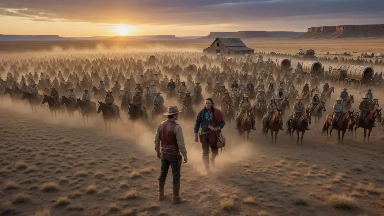 Cowboy Helped a Starving Native - Right Then , 200 Warriors Lined Up Outside His Barn
