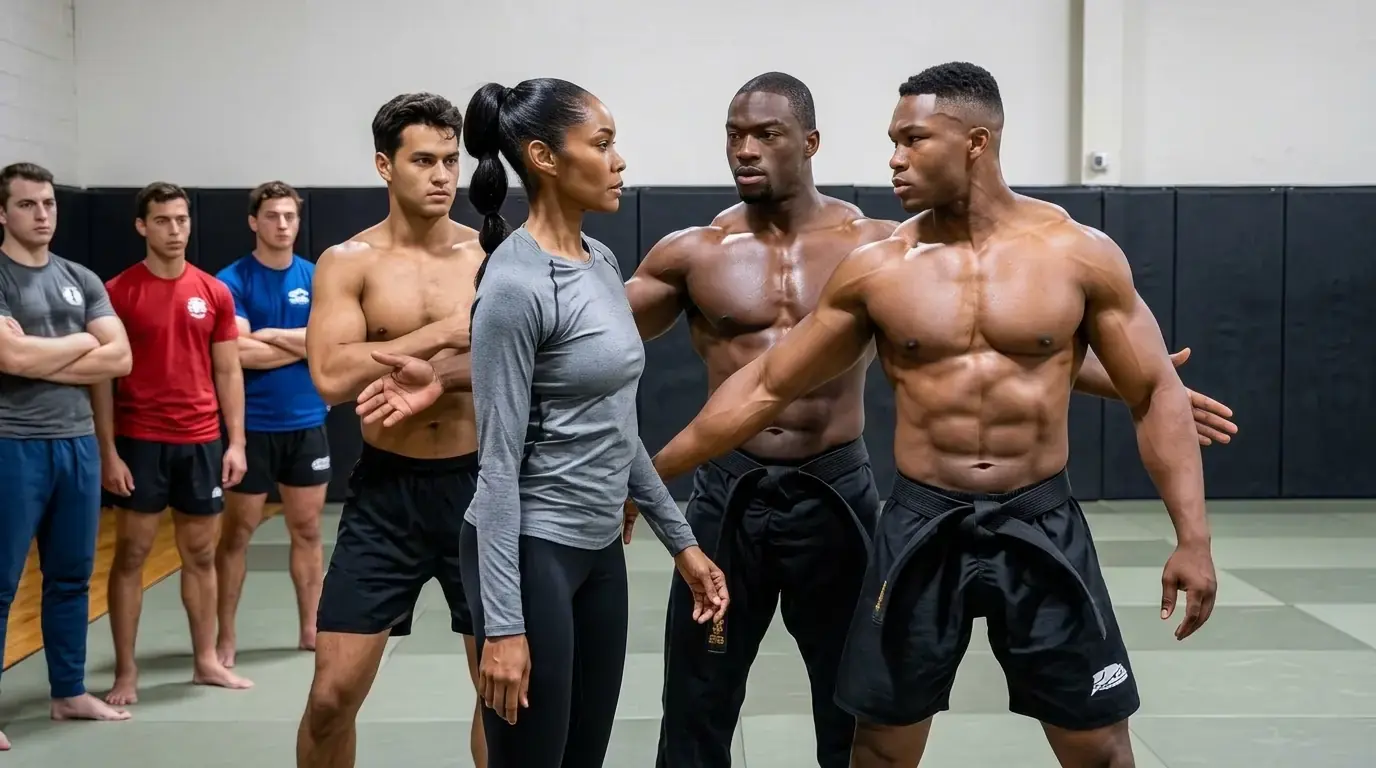 Three Black Belts Surrounded the New Woman — Less Than a Minute Later, All Three Had Tapped