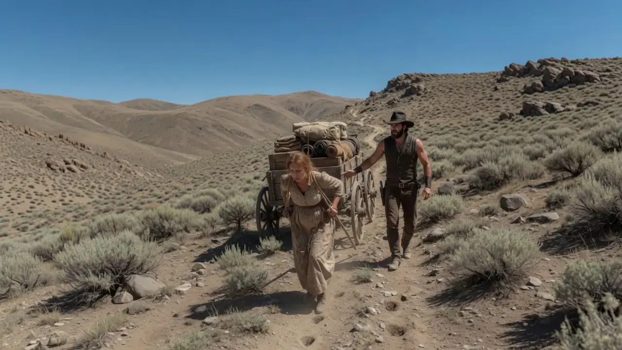 Get In My Wagon," The Mountain Cowboy Said — Seeing The Pregnant Widow Struggling With Her Wagon