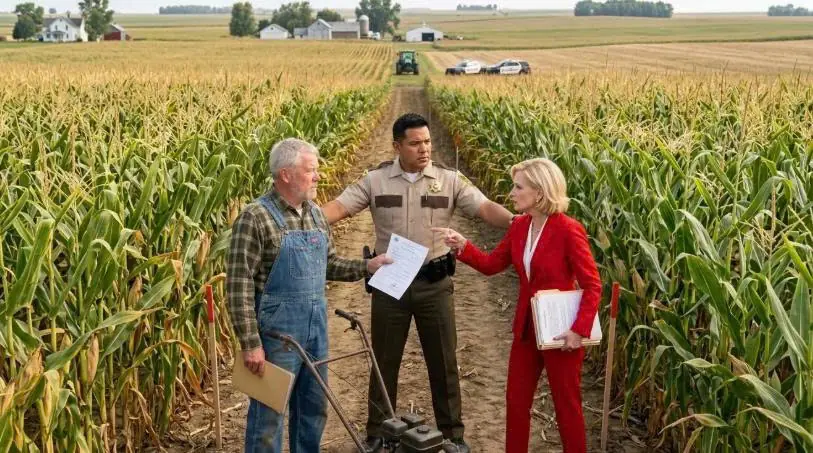 HOA Called Police to Seize My Cornfield — 7 Mins Later, They Learned I Own the Entire Valley!
