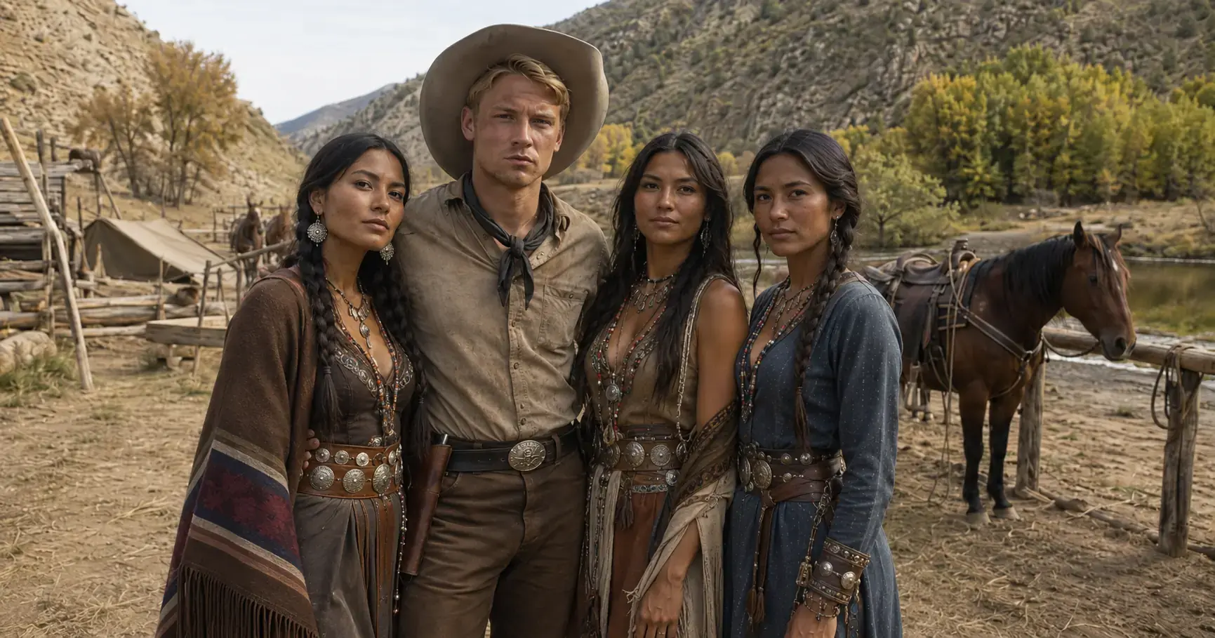 “Choose One of My Three Daughters,” the Apache Chief Told the Cowboy — He Chose All Three, Then Rode Into War Beside Them