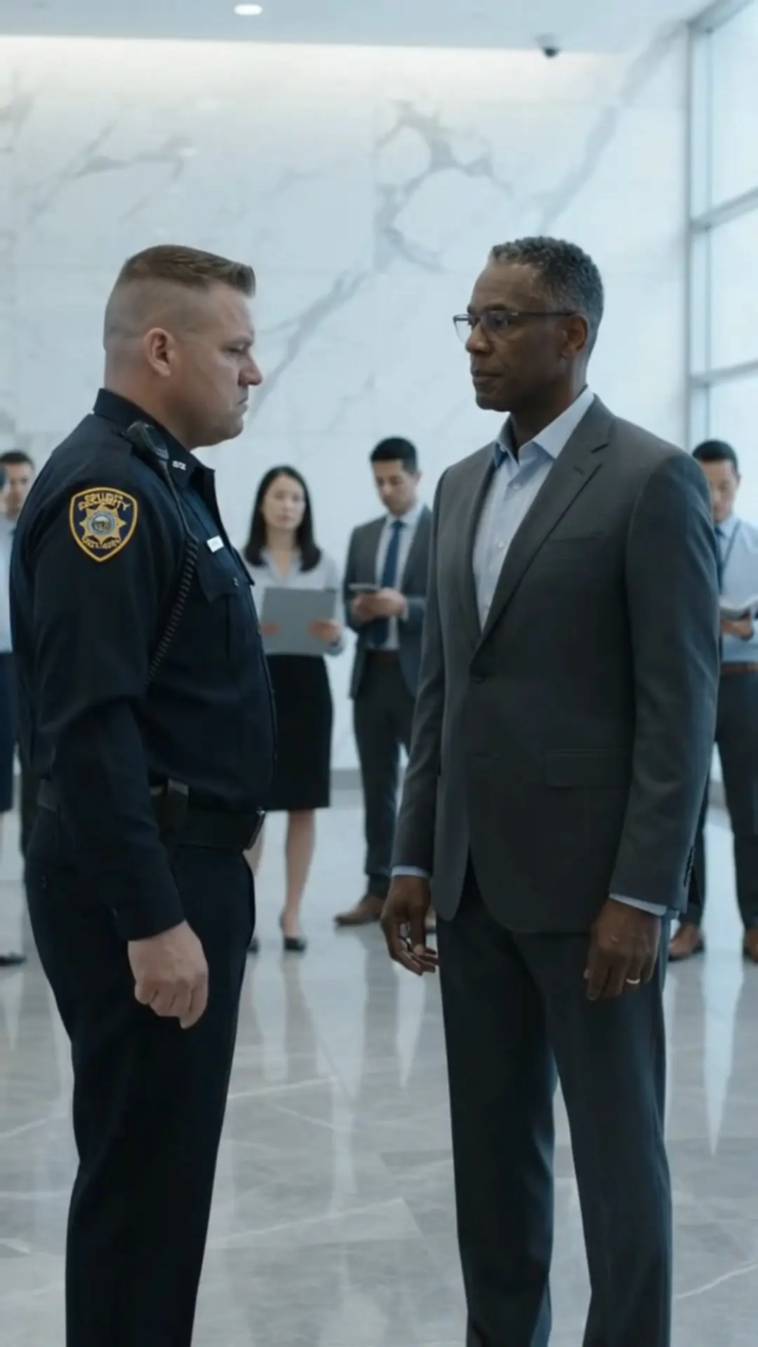 Security Guard Blocked an Elderly Man at the Elevator—Then His Phone Rang