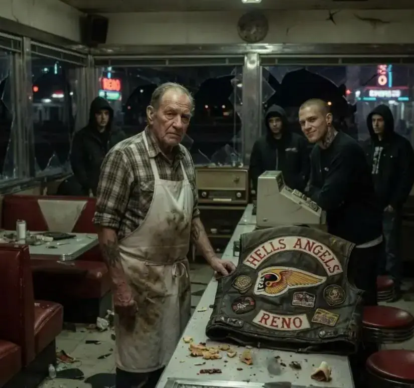 Thugs Smashed an Old Veteran Diner Unaware He Was the Most Dangerous Hells Angels