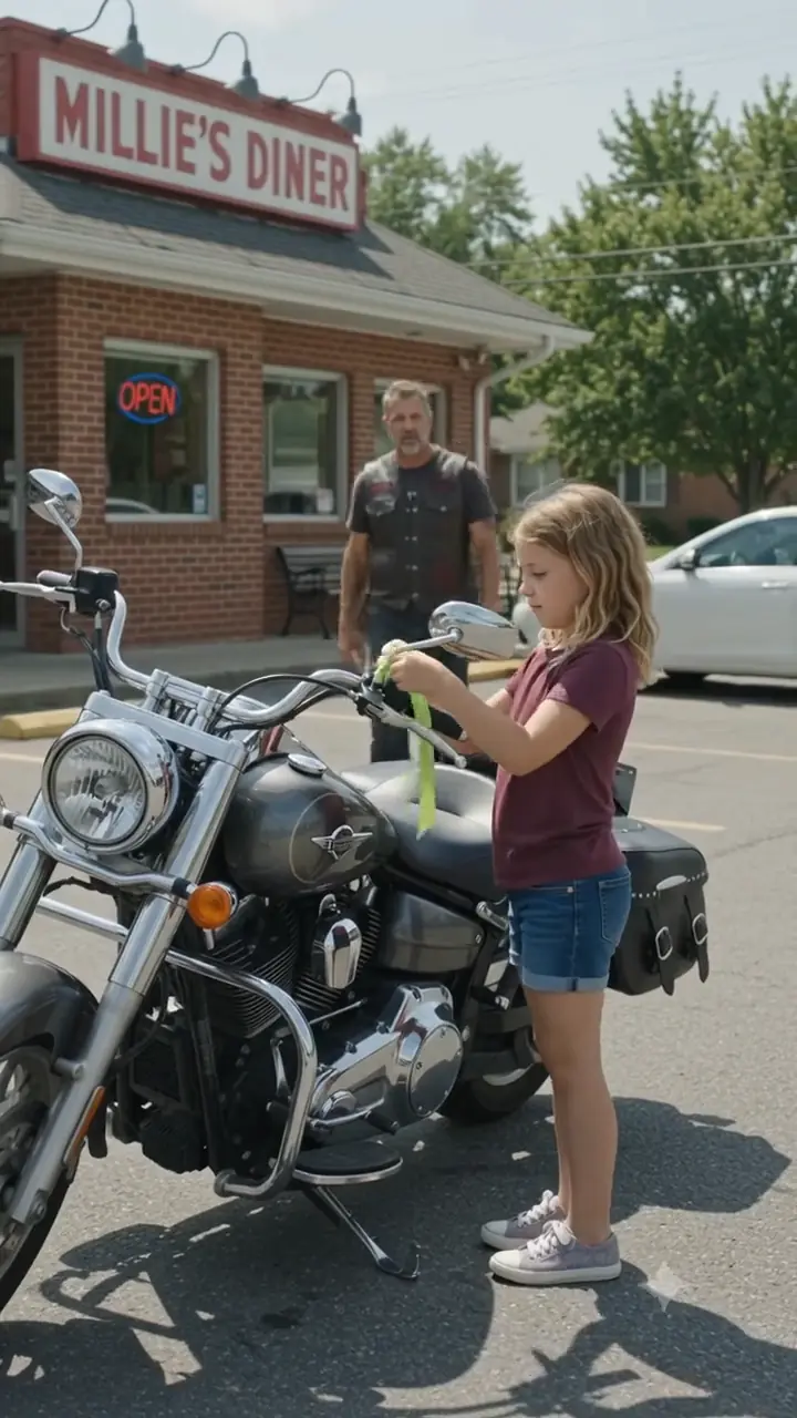 Little Girl Tied A Ribbon To A Biker's Mirror — When 250 Hells Angels Learned Why, They Came For Her