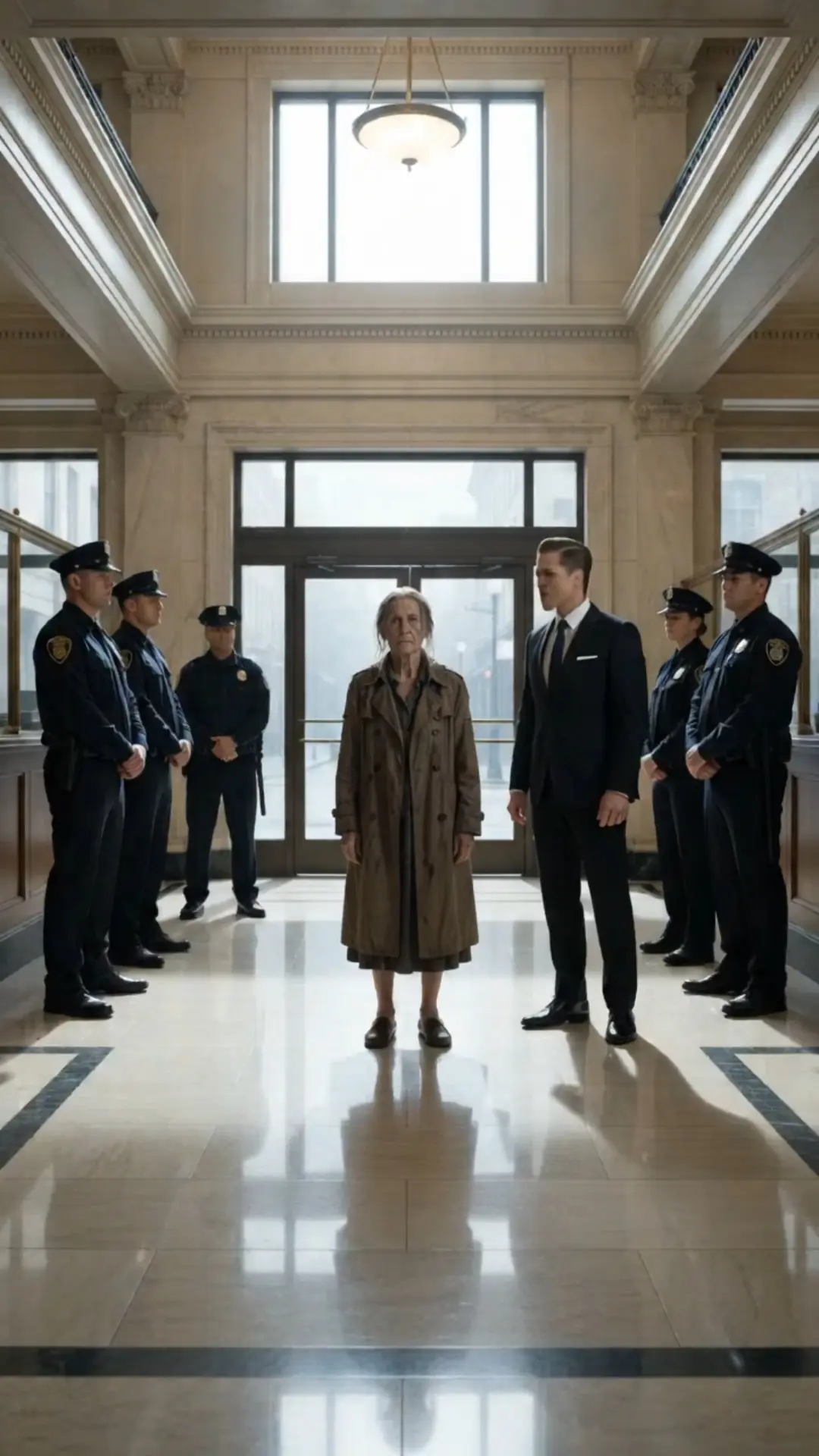 THE OLD WOMAN IN THE MAIN LOBBY