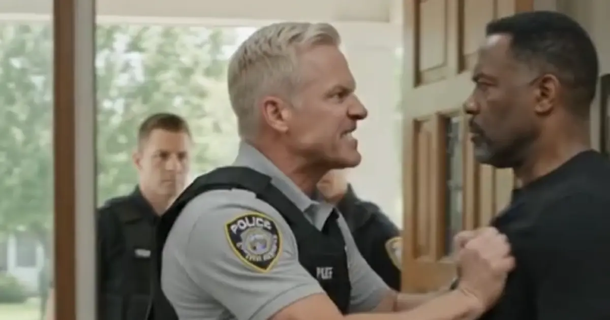THE BADGE AT THE DOOR