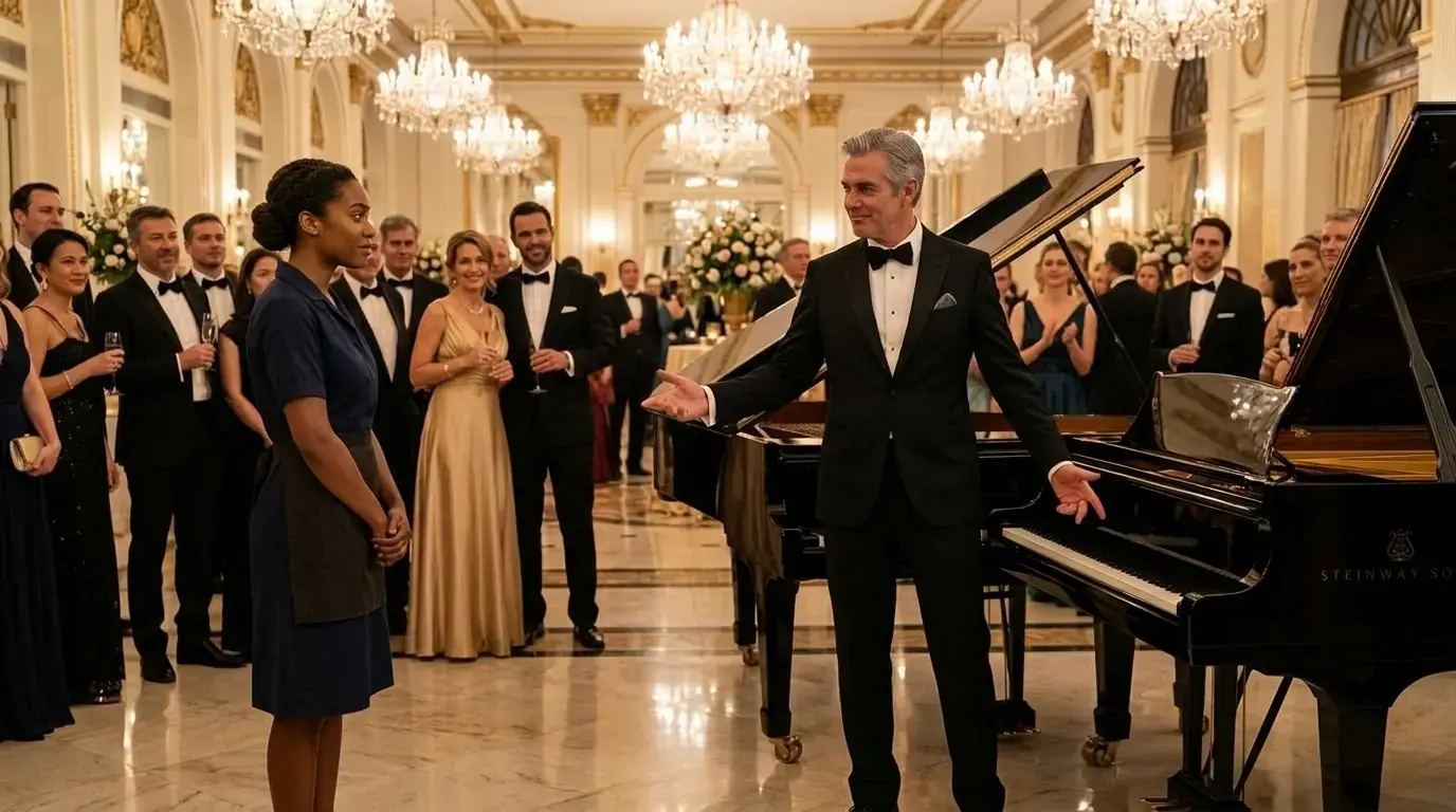 Billionaire Invited His Poor Cleaner As A Joke To Mock Her — But When He Arrived Everyone Was Stunned