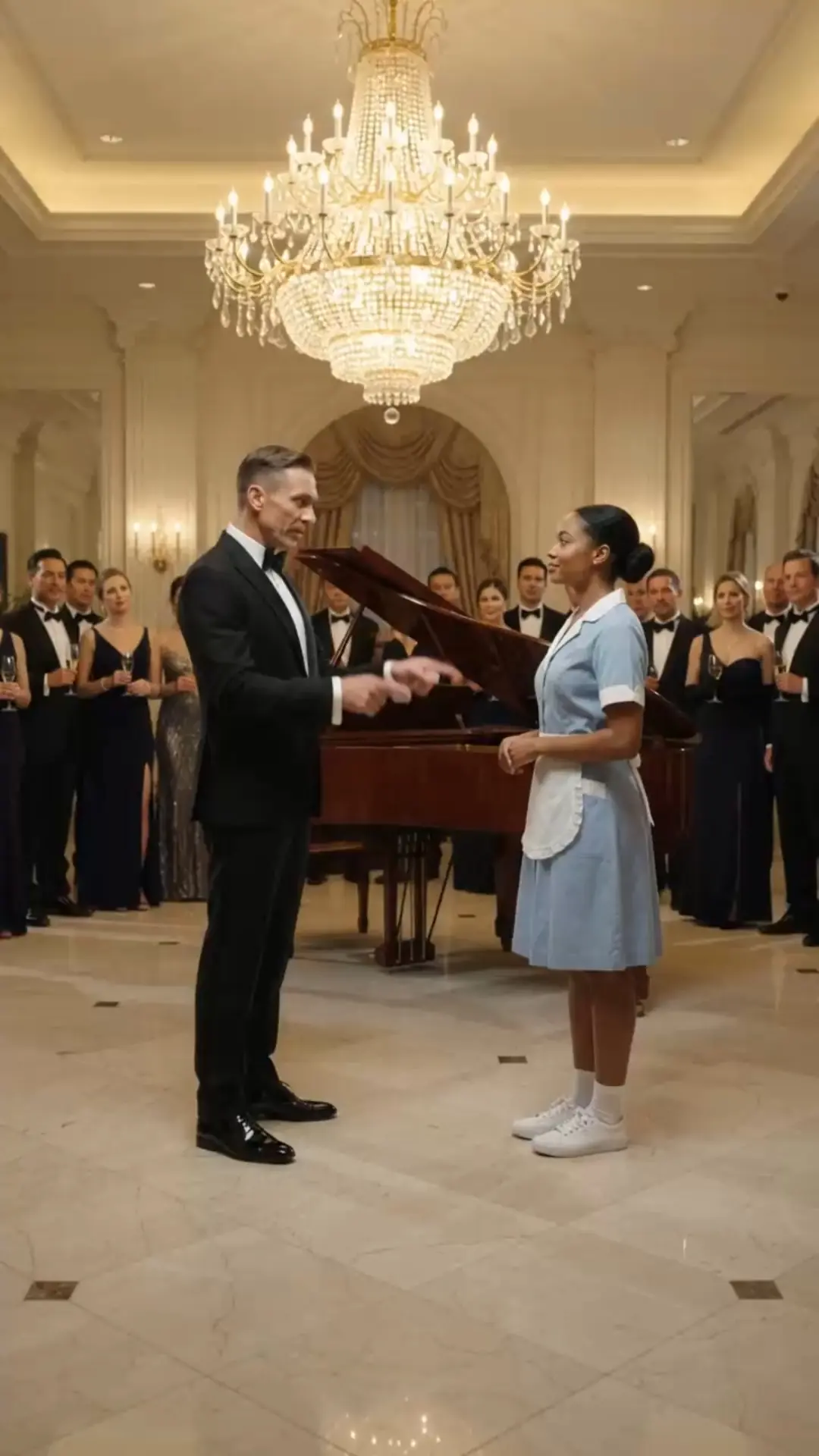Billionaire Invited His Poor Cleaner As A Joke To Mock Her — But When He Arrived Everyone Was Stunned