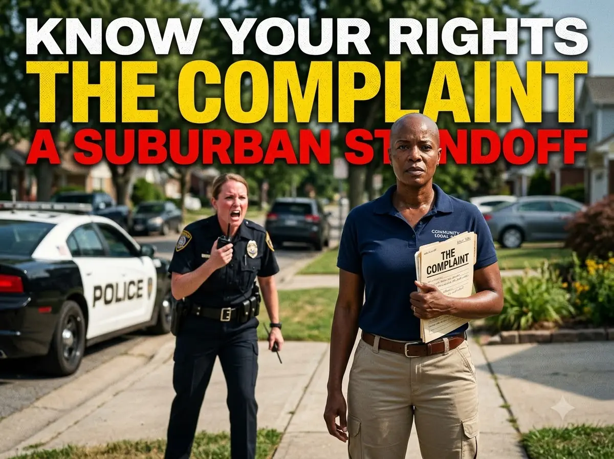 AN ARROGANT FEMALE OFFICER HANDCUFFED AN INNOCENT WOMAN WALKING THROUGH AN OPULENT NEIGHBORHOOD FOR LOOKING "OUT OF PLACE," ONLY TO FREEZE IN HORROR WHEN SHE OPENED HER VICTIM'S BAG AND FOUND AN INVESTIGATION FILE BEARING HER OWN NAME.