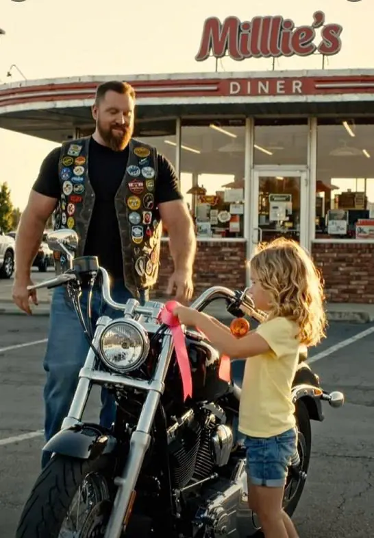 Little Girl Tied A Ribbon To A Biker's Mirror — When 250 Hells Angels Learned Why, They Came For Her