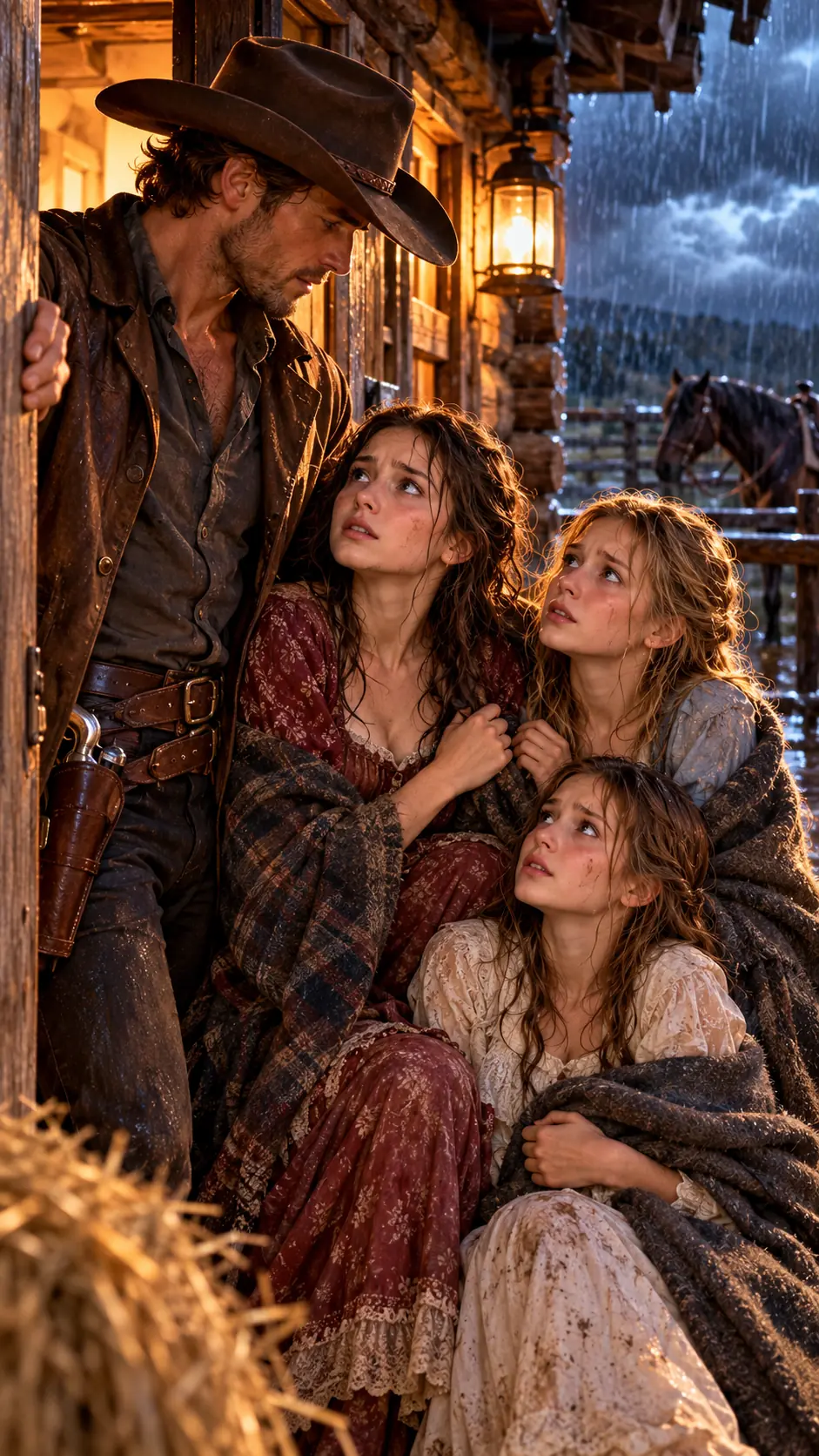Think You Can Handle All Three of Us?” the Three Sisters Asked the Cowboy in His Barn — What Happened Before Dawn Changed the Whole County