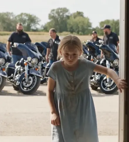 The Little Girl Walked Into a Biker Garage and Whispered Six Words. By the Next Morning, an Entire Town Would Learn Why She Had Chosen That Door