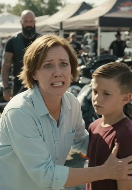 The Boy Who Drew on the Biker's Harley Had No Idea His Father Had Been There Before. What the Paint Revealed Years Later Changed the Meaning of the Ride Forever