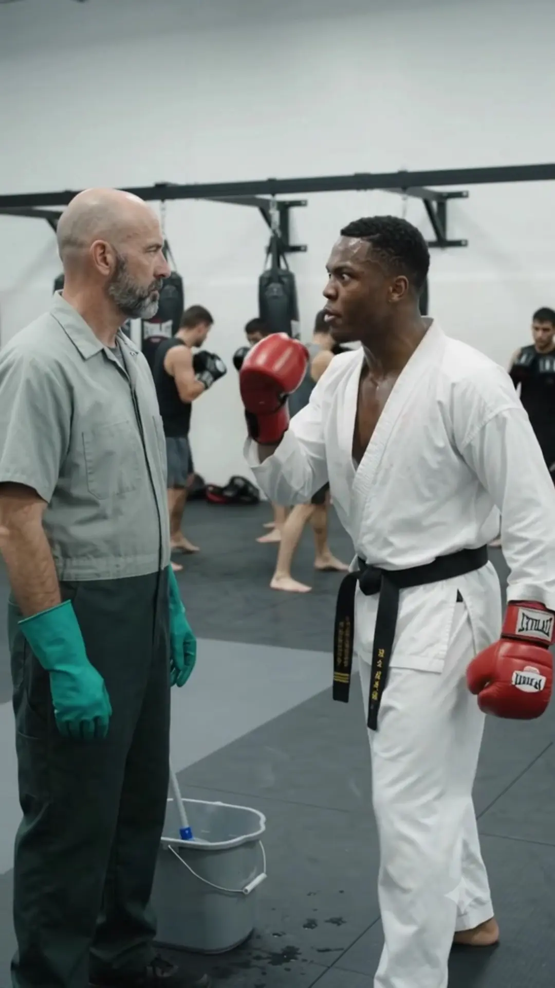 The Janitor They Underestimated: The Secret Past That Silenced an Entire Gym