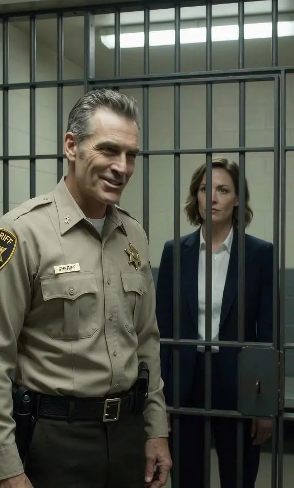 The sheriff grinned as the heavy steel door slammed shut, certain he had just put an arrogant stranger in her place.