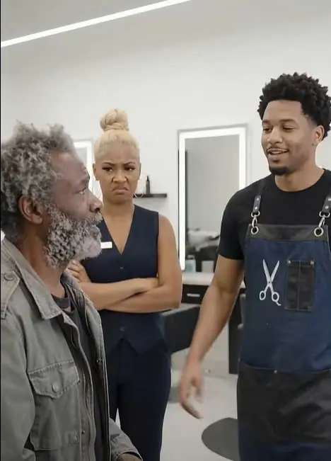 Everyone Laughed When the Poor Old Man Asked for a Haircut—Until He Reached Into His Coat