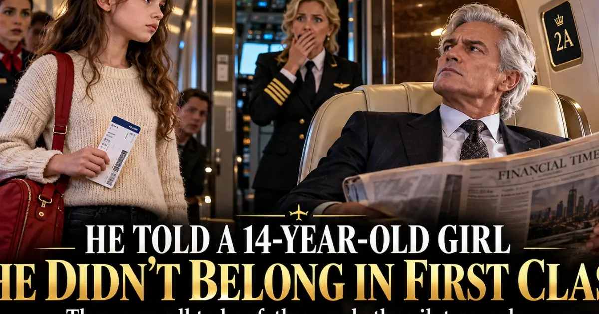 He Refused to Give Up His First-Class Seat—Until the Little Girl Called Her Father, Turning the Pilot Pale