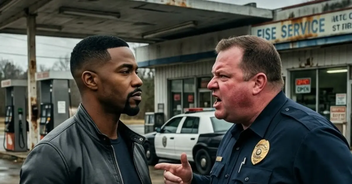 Police Officer Demanded ID from a Stranger at a Gas Station — Then the FBI Surrounded His Patrol Car