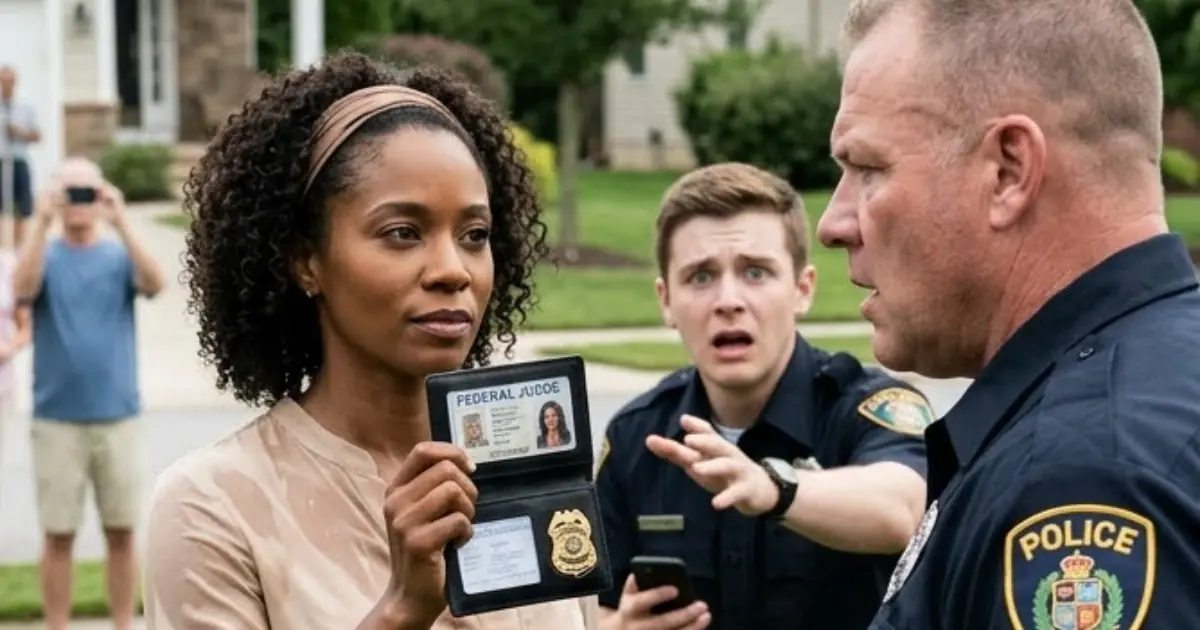 The Officer Humiliated Her on Her Own Lawn—Then She Opened Her Badge
