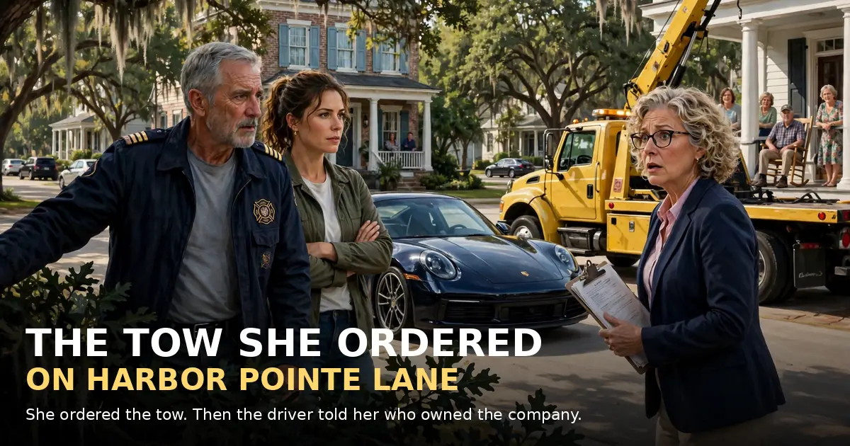 The Tow She Ordered on Harbor Pointe Lane