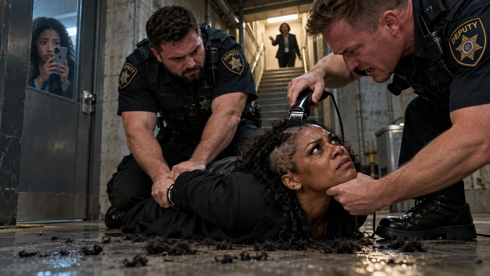 THEY DRAGGED A HELPLESS WOMAN INTO THE COURTHOUSE BASEMENT AND TRIED TO CUT OFF HER HAIR, NOT KNOWING SHE WAS THE FEDERAL JUDGE ASSIGNED TO THEIR TRIAL IN TWENTY MINUTES