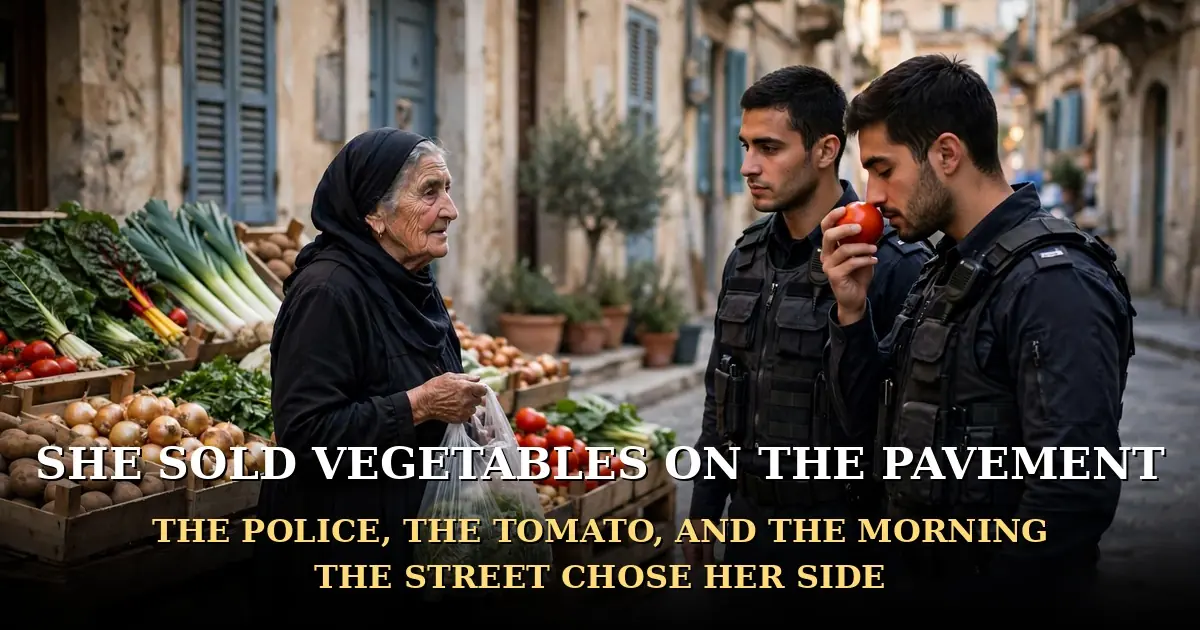 SHE SOLD VEGETABLES ON THE PAVEMENT: THE POLICE, THE TOMATO, AND THE MORNING THE STREET CHOSE HER SIDE