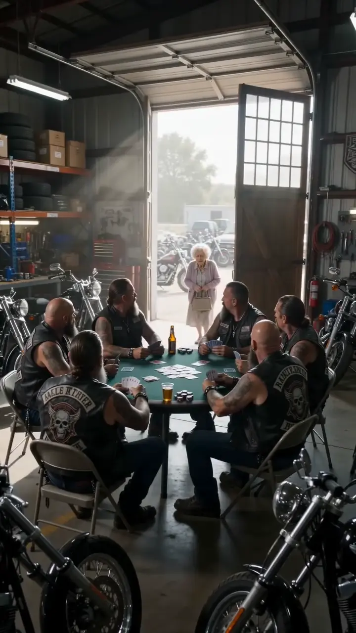 She Asked a Biker Gang to Hide Her From Her Son. By Sunrise, They Discovered Why He Had Spent Thirty Years Terrified She Would Remember the Truth.