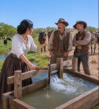 The Ranchers Laughed at His Mail Order Bride's Irrigation Idea — They Stopped When the Drought Came